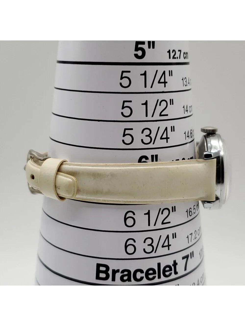 Timex Mechanical White Day/Date Dial Silver Tone Womens Watch 24mm Running